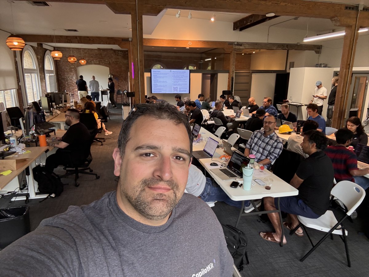 ataiiam's tweet photo. "Agents, Everywhere" Global Hackathon was one of a kind.

6000 registrations across 5 continents

And only possible with a community like @AITinkerers 🌍

Thankful for the @CopilotKit🪁 team for co-organizing and making this happen (AGAIN).

Don't miss the next one 👇 https://t.co/pW6KhbFID3