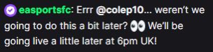 sub2waldy's tweet photo. The funniest start to FC27:

Gameplay is revealed hours early by Cole Palmer and EA can’t stop him https://t.co/PYiTGaxP4B