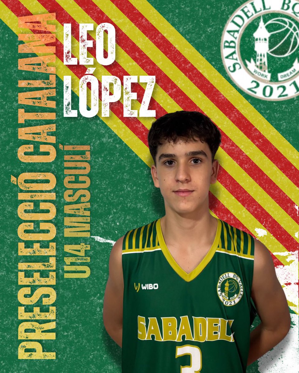SbdBQValles's tweet photo. 💛❤️PRESELECCIÓ CATALANA💛❤️

El nostre jugador Leo López de l’Infantil U14 ha estat preseleccionat per la Selecció Catalana de la seva generació! 

Enhorabona Leo!💚 https://t.co/V37HM9xena