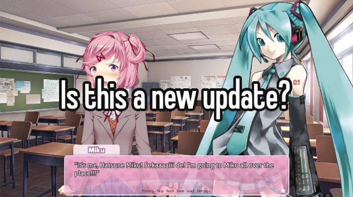 HatsuneMiku's tweet photo. New DDLC update… https://t.co/VHtNHmySrA