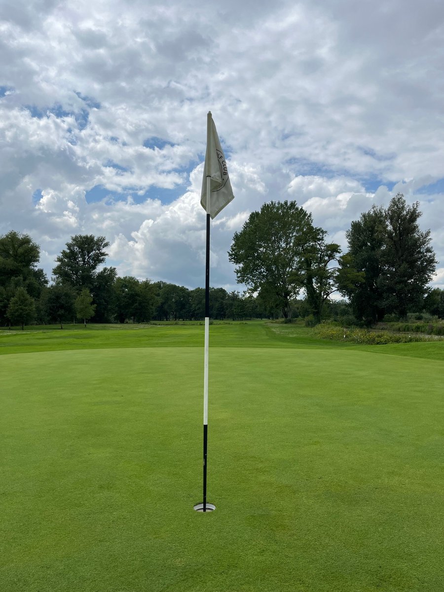 Bladeezlc's tweet photo. The elevated green rejected two decent approaches before I finally respected its front slope. Architecture can teach patience with remarkable efficiency. #ElevatedGreen #CourseDesign https://t.co/zlMf2ozoTd