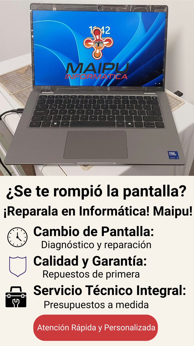 informaipu's tweet photo. 🖥️ ¿Pantalla dañada? Nosotros la reparamos. ��
Recuperamos tu equipo para que vuelva a funcionar como antes.
📩 Consultanos en Informática Maipu.

#InformaticaMaipu #ServicioTecnico #Reparacion #Maipu #Mendoza https://t.co/Tx0GQwl7ju
