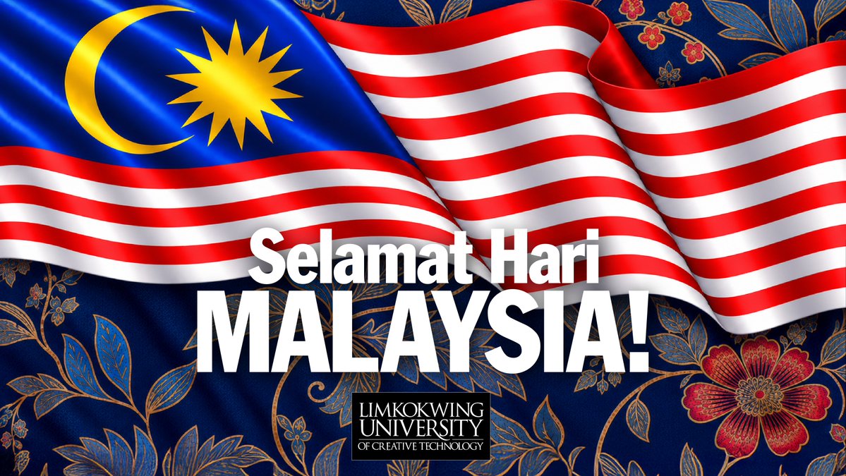 Limkokwing_MY's tweet photo. Dari Perlis hingga ke Sabah, dari Kelantan hingga ke Sarawak. Kita berbeza budaya, tapi satu jiwa. Selamat Hari Malaysia 2026! Moga ikatan perpaduan ini kekal selamanya. https://t.co/tmHnfgZe5a