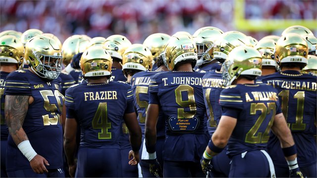 TomLoy247's tweet photo. .@NDFootball was dominant in its home opener.

Recruits in attendance couldn't have been more impressed with the Fighting Irish, including the team, staff, and, of course, Marcus Freeman.

VIP Story: https://t.co/rMRODeAzDp

@247Sports . @irishillustratd