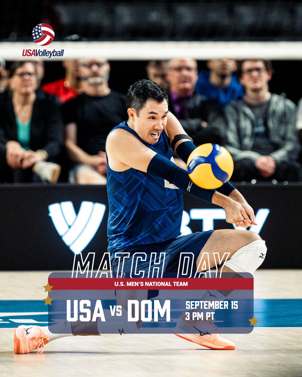 usavolleyball's tweet photo. For a spot in the finals ‼️

The U.S. Men's National Team will face the Dominican Republic at 3 p.m. PT in the semifinal round of the 2026 NORCECA Continental Championship in Moncton, NB, Canada.

Watch live on VBTV

📷 NORCECA https://t.co/EcQWWVjtXB