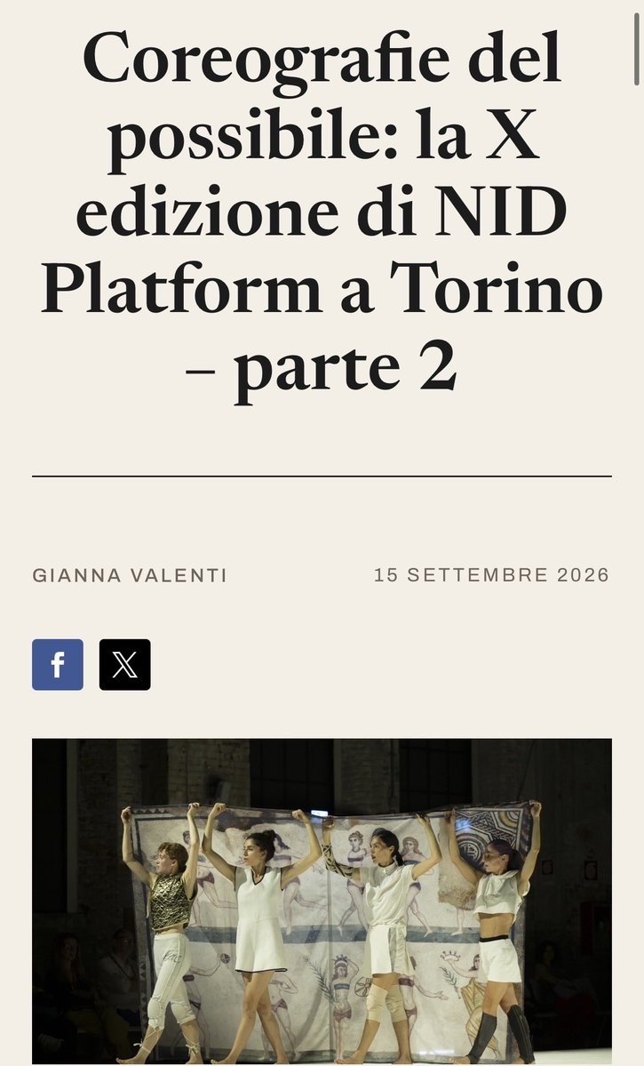NIDplatform's tweet photo. Rassegna stampa #nidplatform
➡️ https://t.co/Q33mLEr48f
@PaneAcquaCult https://t.co/CwoEKjOfde