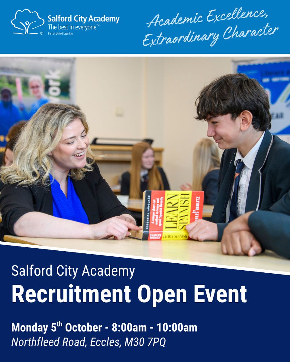 SCA_Community's tweet photo. Come along to our Recruitment Open Event on Monday 5th October, this is for anyone interested in the following roles:

Vice Principal - Behaviour, Attendance &amp; Safeguarding
Director of Safeguarding
Head of Maths
Pastoral Administrator

Click here: https://t.co/P17eL8zHR2 https://t.co/NGOSSEkly8