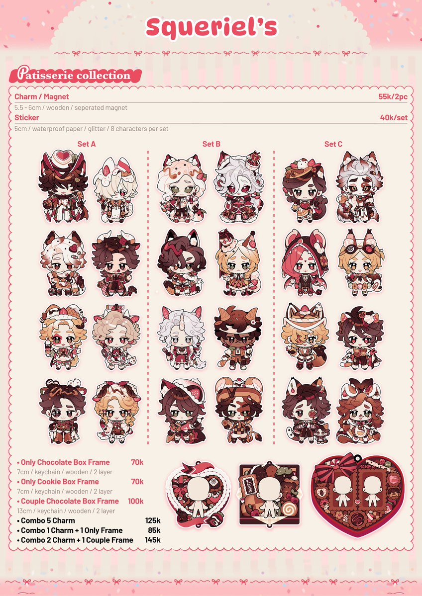 nhimkhonggay's tweet photo. [🔁&amp;🩷 appriciated!]

🌷Squeriel’s #Comifuro23 catalogue 🌷

🌸 OTS only
🌸 Booth Number TBA 
🌸 Both day
🌸 Fandom: Identity V (IDV)

#cf23 #cf23catalogue

[1/3] https://t.co/VTsfHaz97k