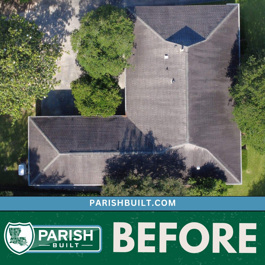 ParishBuilt's tweet photo. From worn to WOW. 🏠✨ This before & after shows what a fresh roof can do for both your home’s protection and curb appeal.

Ready to give your roof an upgrade? Visit https://t.co/mxpwk8PE24 to get started!

#ParishBuilt #BeforeAndAfter #RoofTransformation #RoofReplacement #LouisianaRoofing #HomeImprovement
