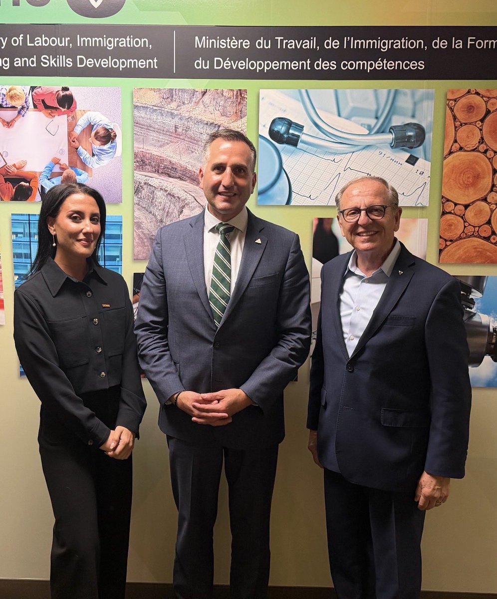 vcmancinelli's tweet photo. Great to sit down with Ontario’s new Minister of Labour, Immigration, Training and Skills Development, @TrevorJonesCKL, to talk about the priorities that matter most to LiUNA’s more than 120 000 members across Ontario and the future of our skilled trades. 

Minister, thank you for the open and productive conversation and for hitting the ground running! We look forward to being a strong partner at the table, bringing the voices and experiences of our members forward, finding solutions and continuing to build greater opportunities for workers and their families across Ontario.