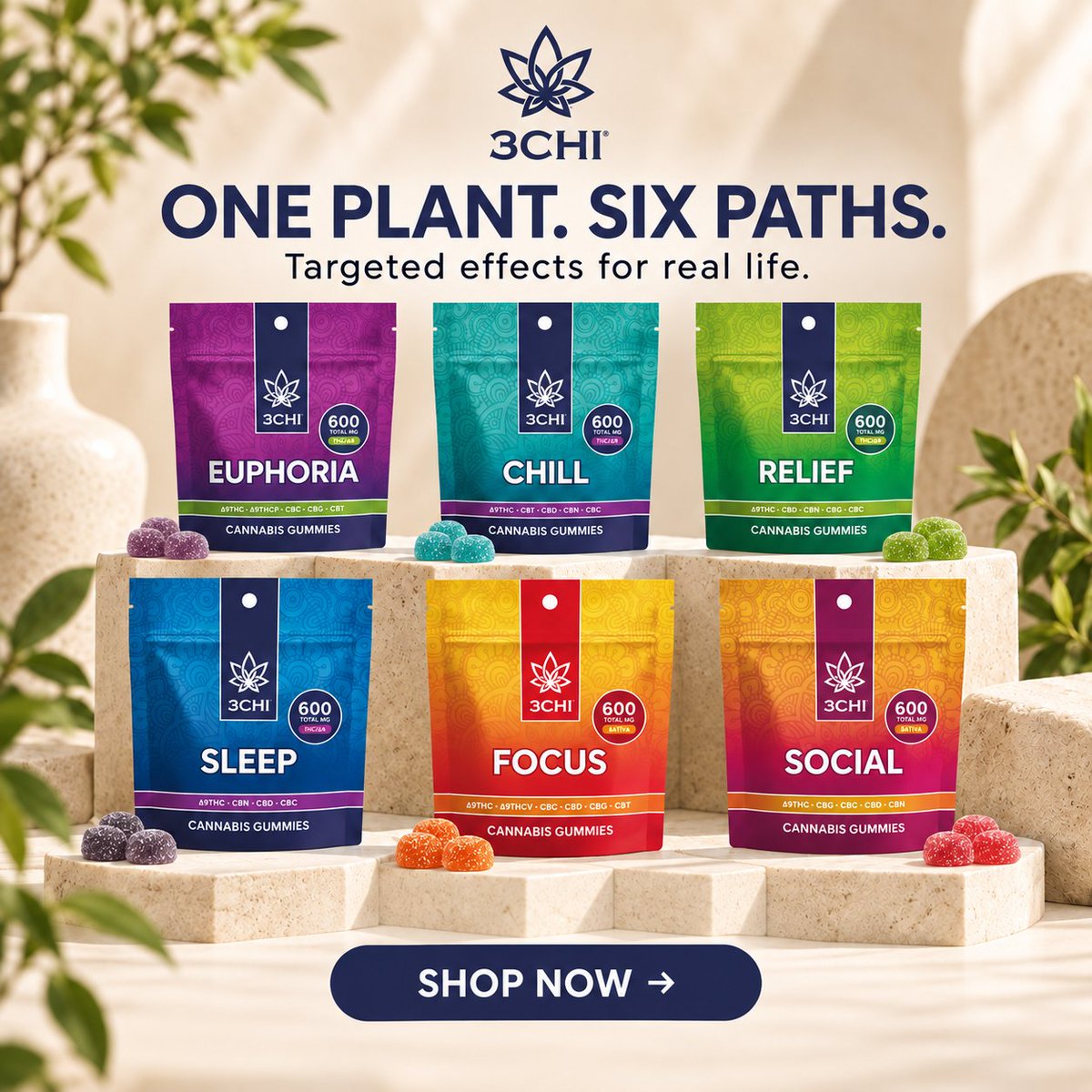 3CHIcanna's tweet photo. Skip the Dispensary! Natural THC Gummies Delivered to Your Door!