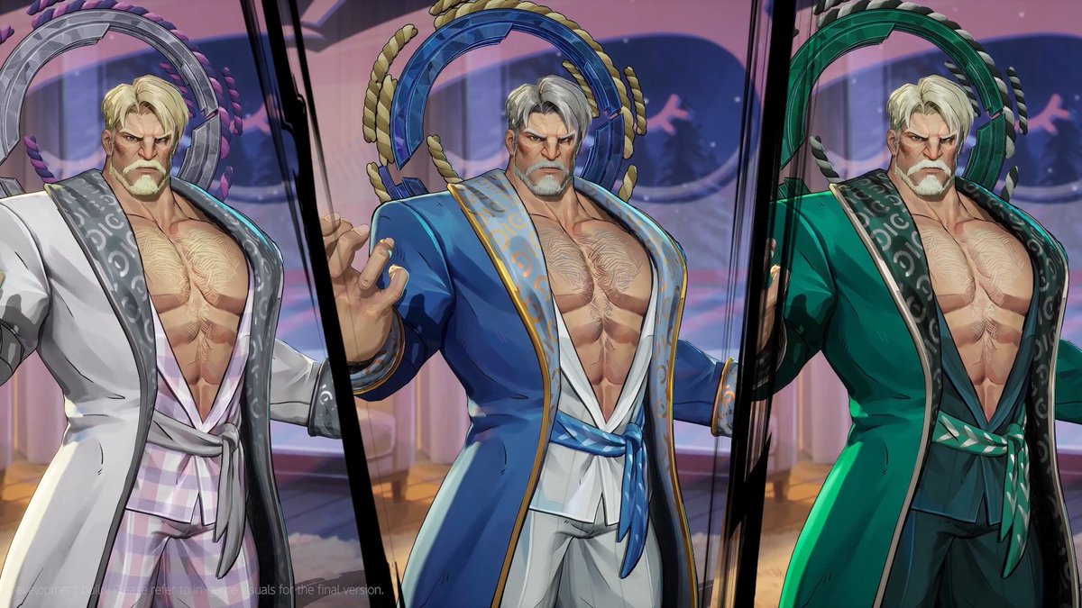 RivalsAssembled's tweet photo. ‼️ NEW MAGNETO PAJAMAS RECOLORS REVEALED 

- White &amp; Pink (Recolor)
- Blue &amp; Gold Base
- Green (Recolor) https://t.co/cWSzEUuI1n
