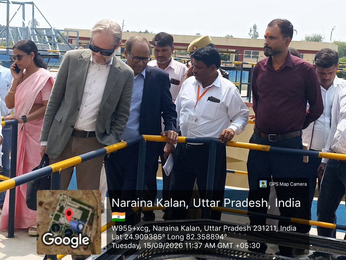 DM_MIRZAPUR's tweet photo. श्रीरासमुस अबिल्डगार्ड क्रिस्टेंसन डेनमार्क के राजदूत ने जनपद भ्रमण के तहत तहसील लालगंज के नरैना कला में निर्मित वाटर ट्रीटमेंट प्लांट का किया निरीक्षण, ग्रामीणों के घरों तक पेयजल आपूर्ति व्यवस्था का भी लिया जायजा। D.M.पवन कुमार गंगवार ने किया स्वागत व अभिनन्दन। (1)
@CMOfficeUP https://t.co/HsqH6MS7G7