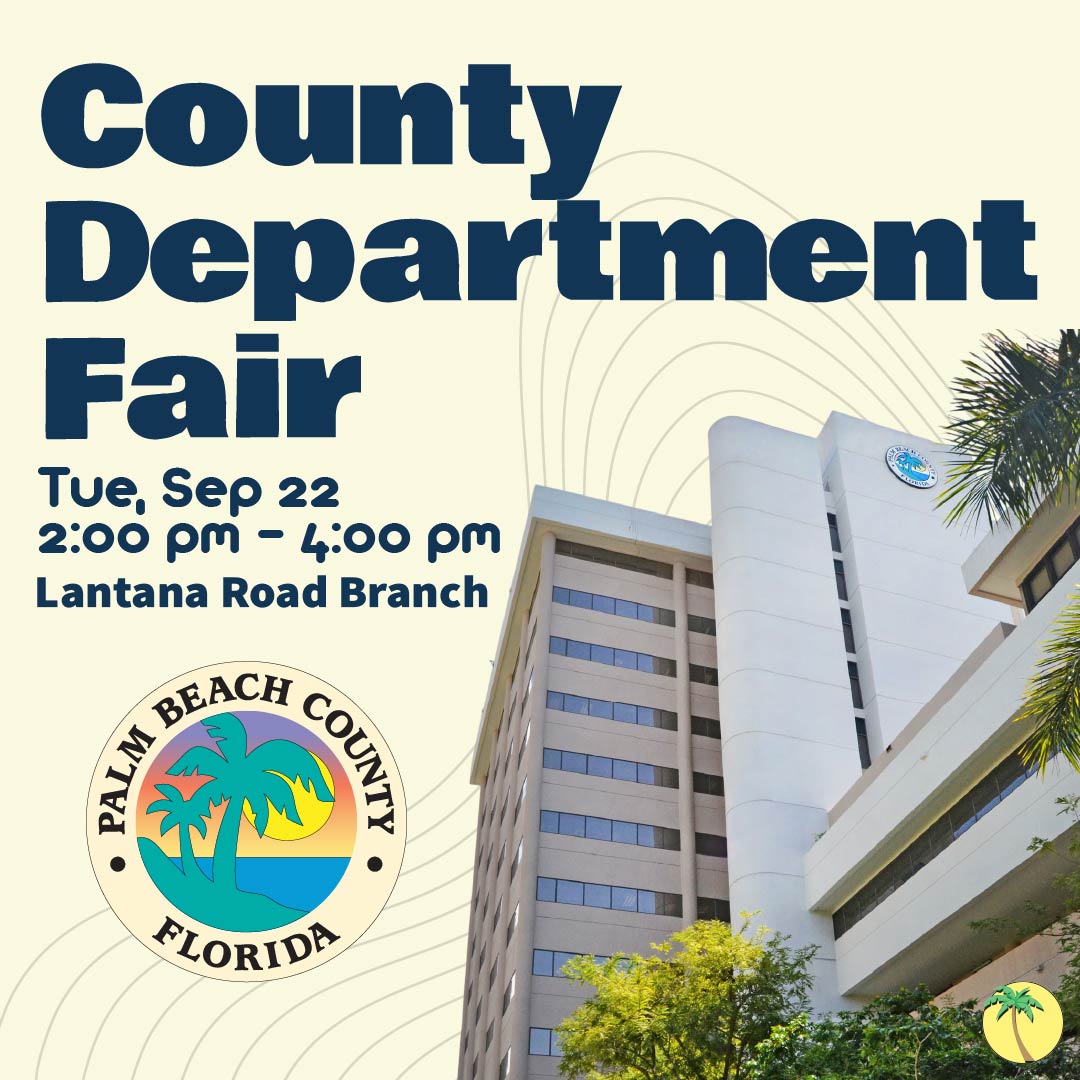 pbclibrary's tweet photo. Discover what Palm Beach County has to offer! Explore services and programs from over 15 Palm Beach County departments, all designed to support and enrich our community. Connect and see how your local government works for you!

#PBCLibrary #Library #Government #PBC https://t.co/3aAyNU0U9N