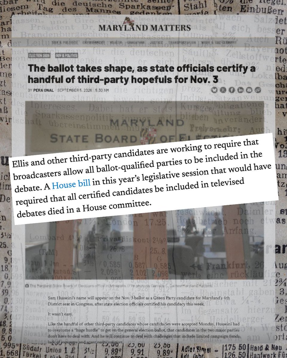 gogreen2026's tweet photo. 🚨CALL TO ACTION 🚨 
Help us call on MPT to open up the debates to third party candidates by signing the petition at https://t.co/Og7eRGgf1u. We need around 250 more signatures by Sept. 22! Please share with your community and comment "@marylandpublictv, Open The Debates!" ⬇️ https://t.co/a3WrTOpBrg