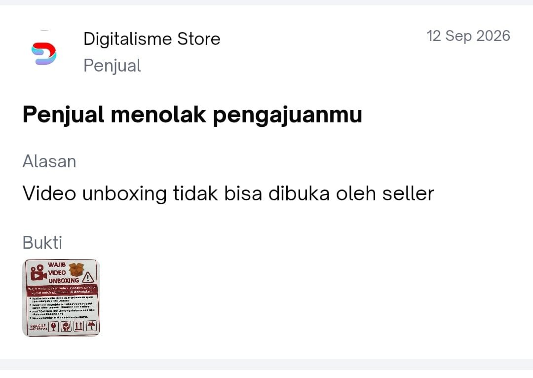 mus_riph's tweet photo. @tokopedia @YLKI_ID Bahkan CFS pertama bener² merendahkan pelanggan dan terang²an bela penjual. Tidak lihat lampiran dan membaca informasi yg pelanggan sampaikan sama sekali. https://t.co/T5PBpxC0Ul