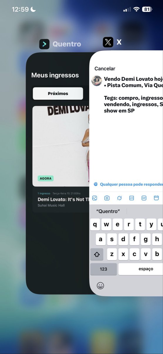 manukkjr's tweet photo. Vendo Demi Lovato hoje! 🚨
• Pista Comum, Via Quentro

Tegs: compro, ingresso, alguém vendendo, ingressos, São Paulo, show em SP https://t.co/ytCbohJYga