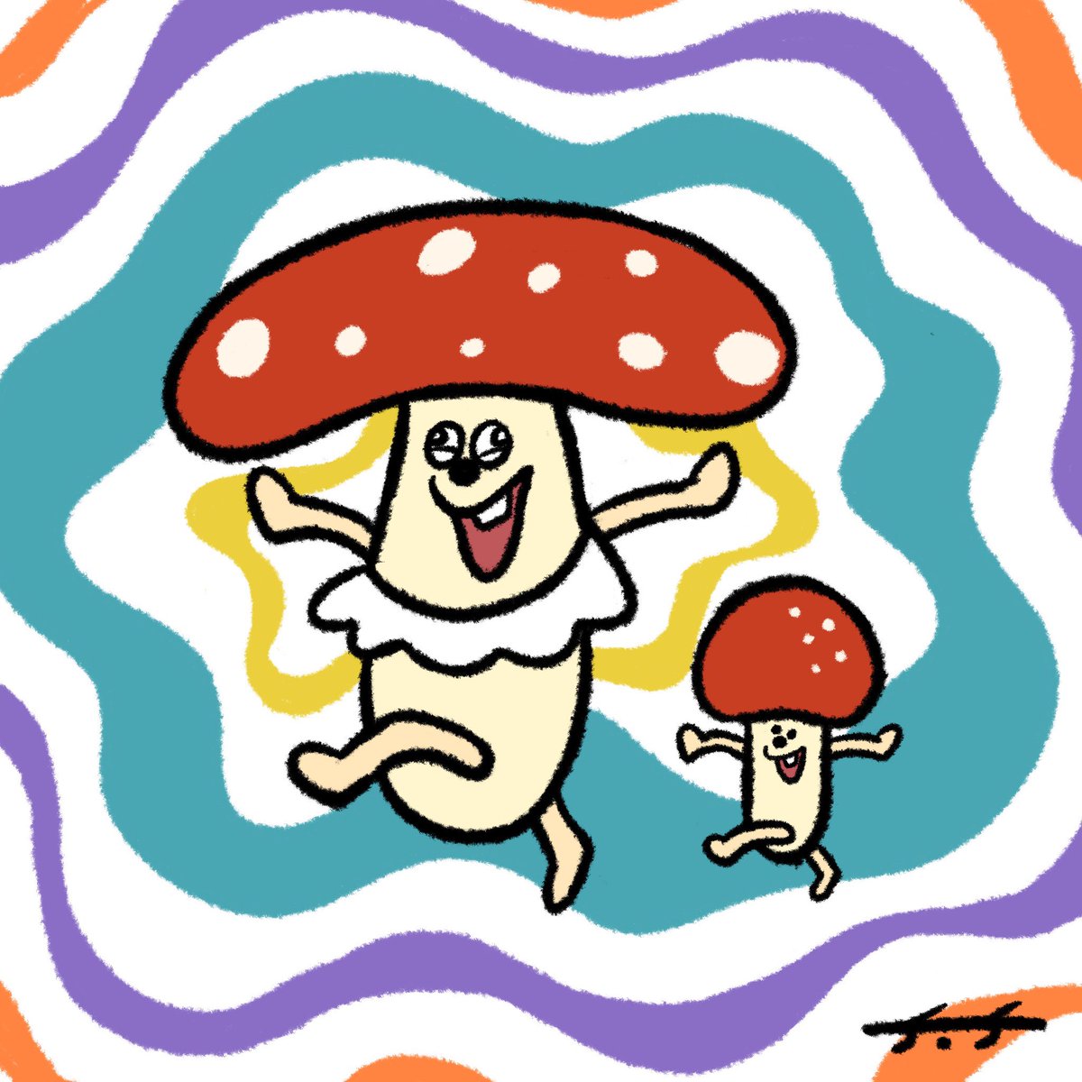 attsuu02's tweet photo. 🍄🍄•*¨*•.¸¸♬︎

 #イラスト #ゆるい絵 #ゆるいイラスト
 #illustration #おえかき #ベニテングタケ https://t.co/3gbEBngJ2D