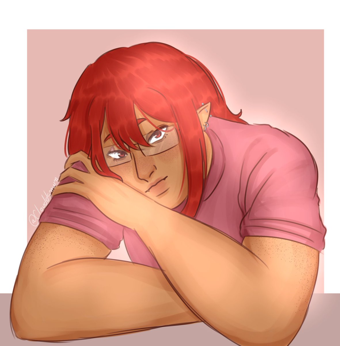 clouddsnwn's tweet photo. Kiri w glasses 

#Kirishima #KirishimaEijiro #mha https://t.co/0mJrnbGezO