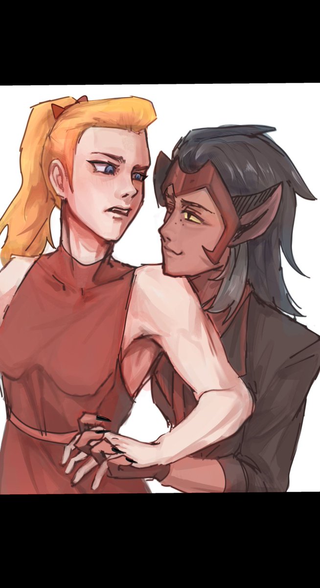 Lm5bh's tweet photo. Hey～Adora    #catradora   
挺久之前画的了，我一直忘记发出来… https://t.co/lmxxpTT3Q2