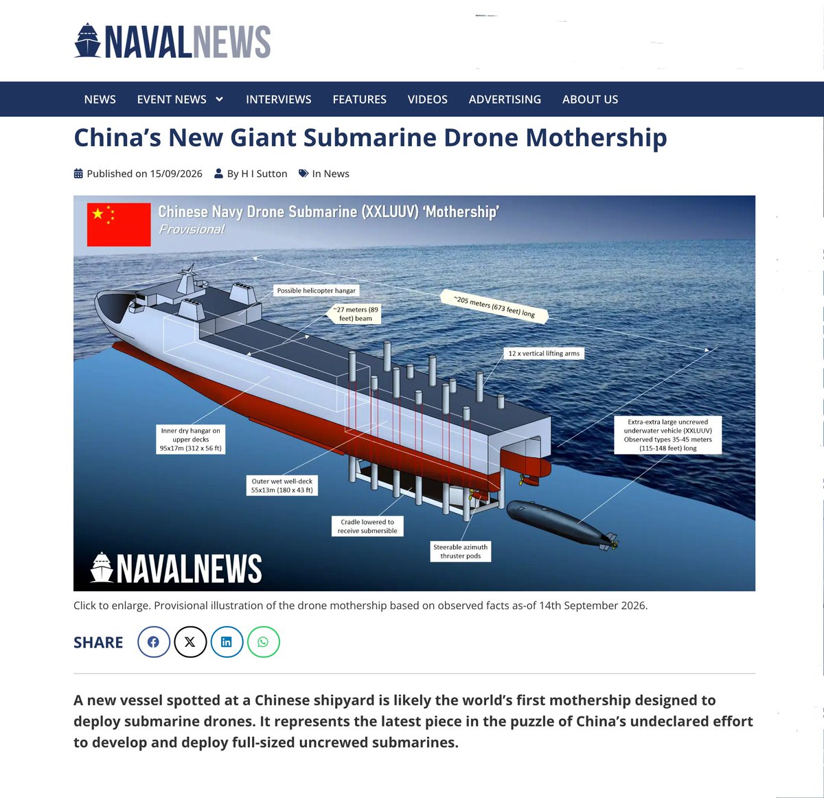 OopsGuess's tweet photo. This is precisely what makes China so interesting right now:

China doesn't engage in shouting matches with you, nor does it constantly announce plans to attack anyone.

It simply manufactures things—one by one—turning your impulses into a matter of cost calculation.

It does not need to join every war, mirror every provocation, or scream about deterrence every morning.

It can simply keep building.

Another ship.
Another drone.
Another missile.
Another unmanned system.
Another layer of denial.

Until the question in every hostile capital is no longer:

“Can we hit China?”

but:

“Can we survive what comes after?”

That is deterrence without theater.