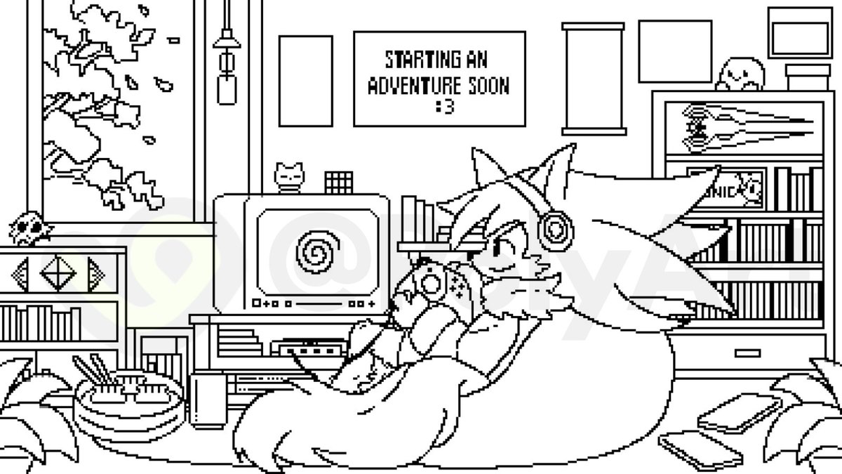 Polyyartt's tweet photo. WIP pixel stream overlay commission🤩✨
This one’s been sooo fun to work on hehe >_<
For @ShadeXWisp  🤍
#WIP #PixelArt #artmootsㅤ https://t.co/Bq3EApvtZw