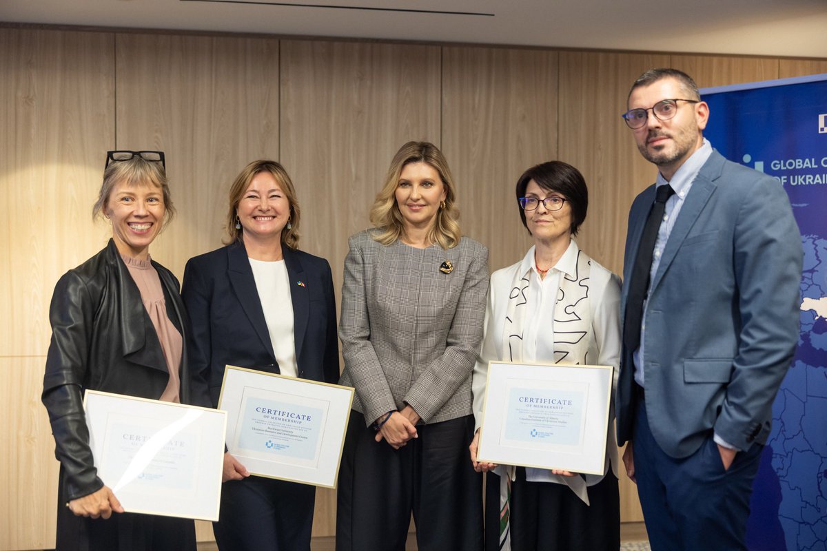 cius_ualberta's tweet photo. On the eve of CIUS’s 50th anniversary, @UAlberta has officially joined the Global Coalition of Ukrainian Studies! 
Launched under the leadership of 🇺🇦 First Lady Zelenska, this international initiative advances research &amp; expands global collaboration in Ukrainian studies. https://t.co/goTLxSRDzX