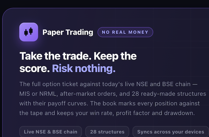 scalpersense's tweet photo. @kevalgala_ ohh, thats so harsh. 

Slap the trades in PaperTrade ! 
https://t.co/98V0SpGV8n https://t.co/8vuW5wH3Gb