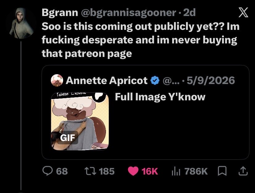 bgrannisagooner's tweet photo. @AnnetteApricots I made the prophecy come true for all of you guys, your welcome 🥹❤️‍🩹✌️ https://t.co/lHTXxnObjj