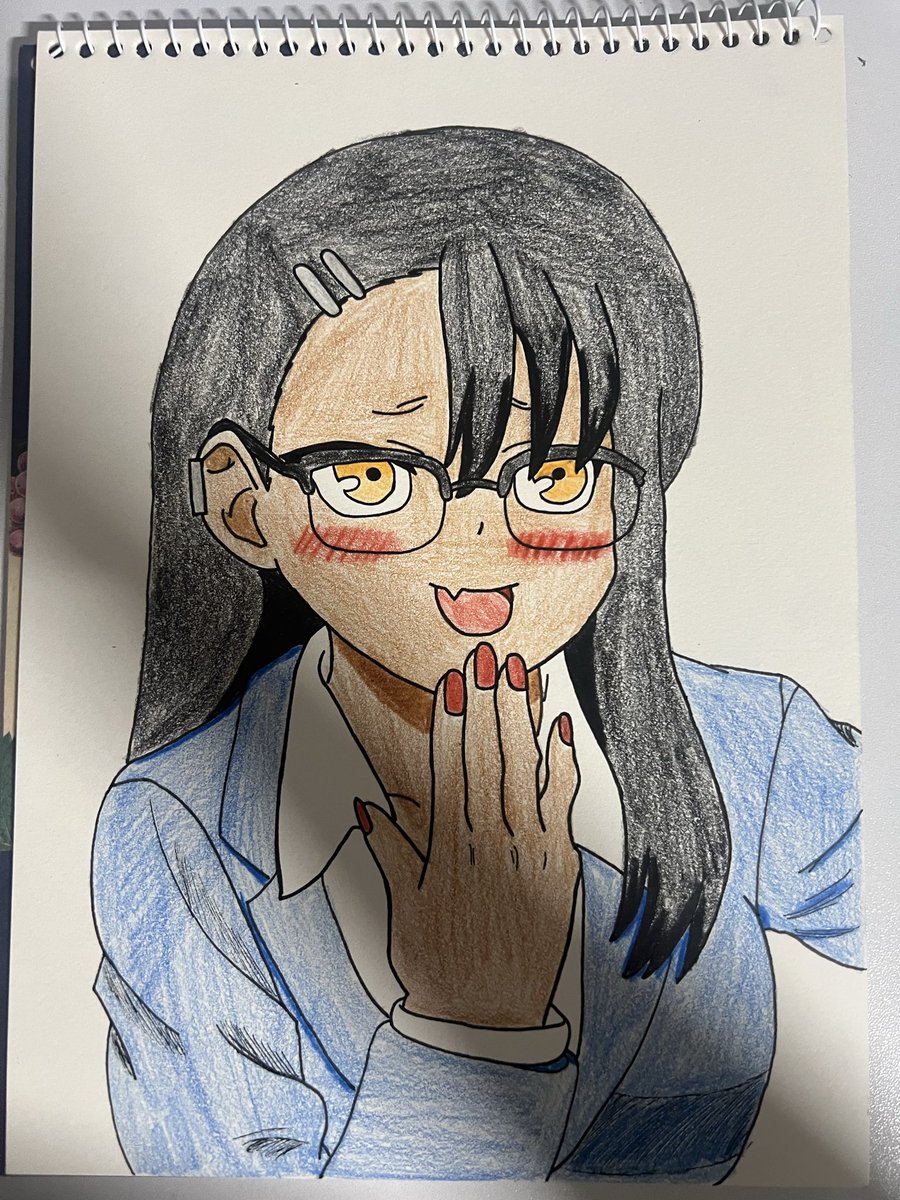 4ru774's tweet photo. I tried drawing Nagatoro in a school uniform!

#Nagatoro #イジらないで長瀞さん #fanart https://t.co/rX0O5OTQz0