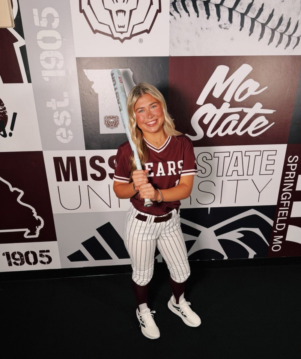 BrylinFlo's tweet photo. I am beyond blessed and excited to announce that I have committed to Missouri State University to continue my academic and softball career!!
GO BEARS🐻🐻
#Mostate #COMMITTED 
@LABombersNob @kasey_grif @shelbyhiers @WMLadyRebelSB @D1Softball https://t.co/eOJdbCvxB2