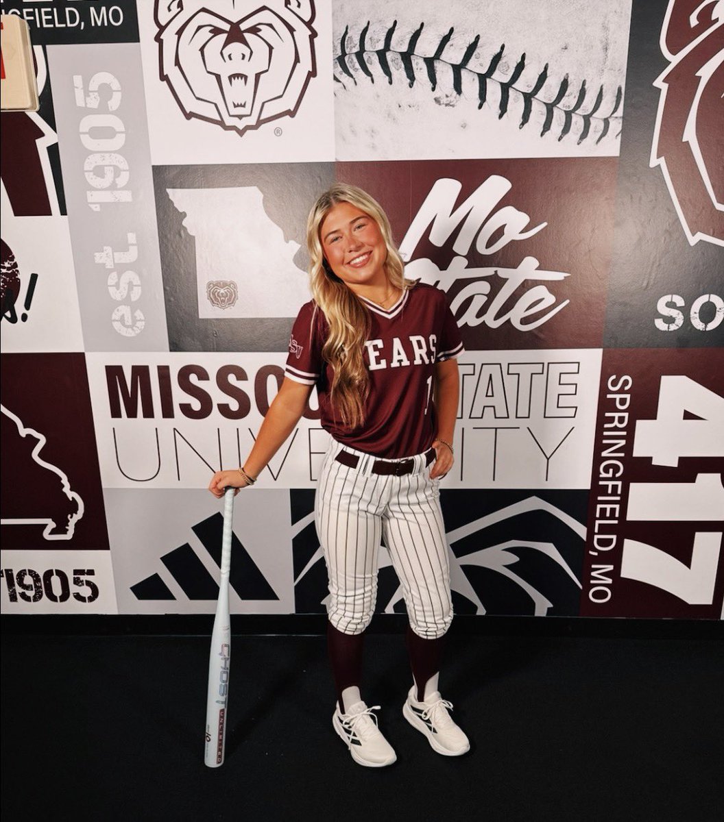 BrylinFlo's tweet photo. I am beyond blessed and excited to announce that I have committed to Missouri State University to continue my academic and softball career!!
GO BEARS🐻🐻
#Mostate #COMMITTED 
@LABombersNob @kasey_grif @shelbyhiers @WMLadyRebelSB @D1Softball https://t.co/eOJdbCvxB2
