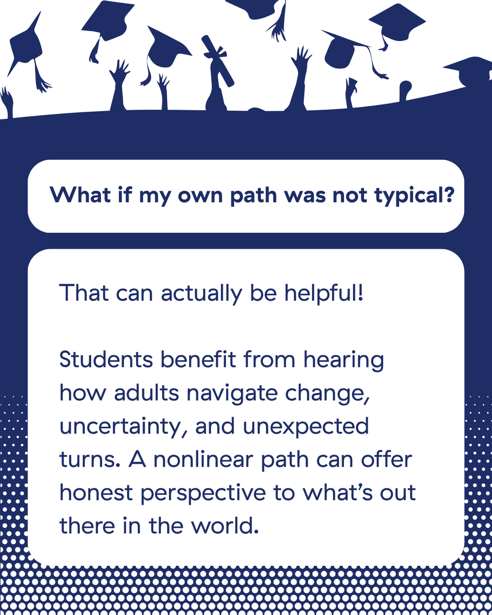 iMentor's tweet photo. ❓ Mentorship, explained.

You do not need a perfectly polished story to mentor. Real paths can help students understand that growth rarely happens in a straight line.

#MentorshipExplained #iMentor #MentorStories #StudentSupport https://t.co/2W6cW4KoPO