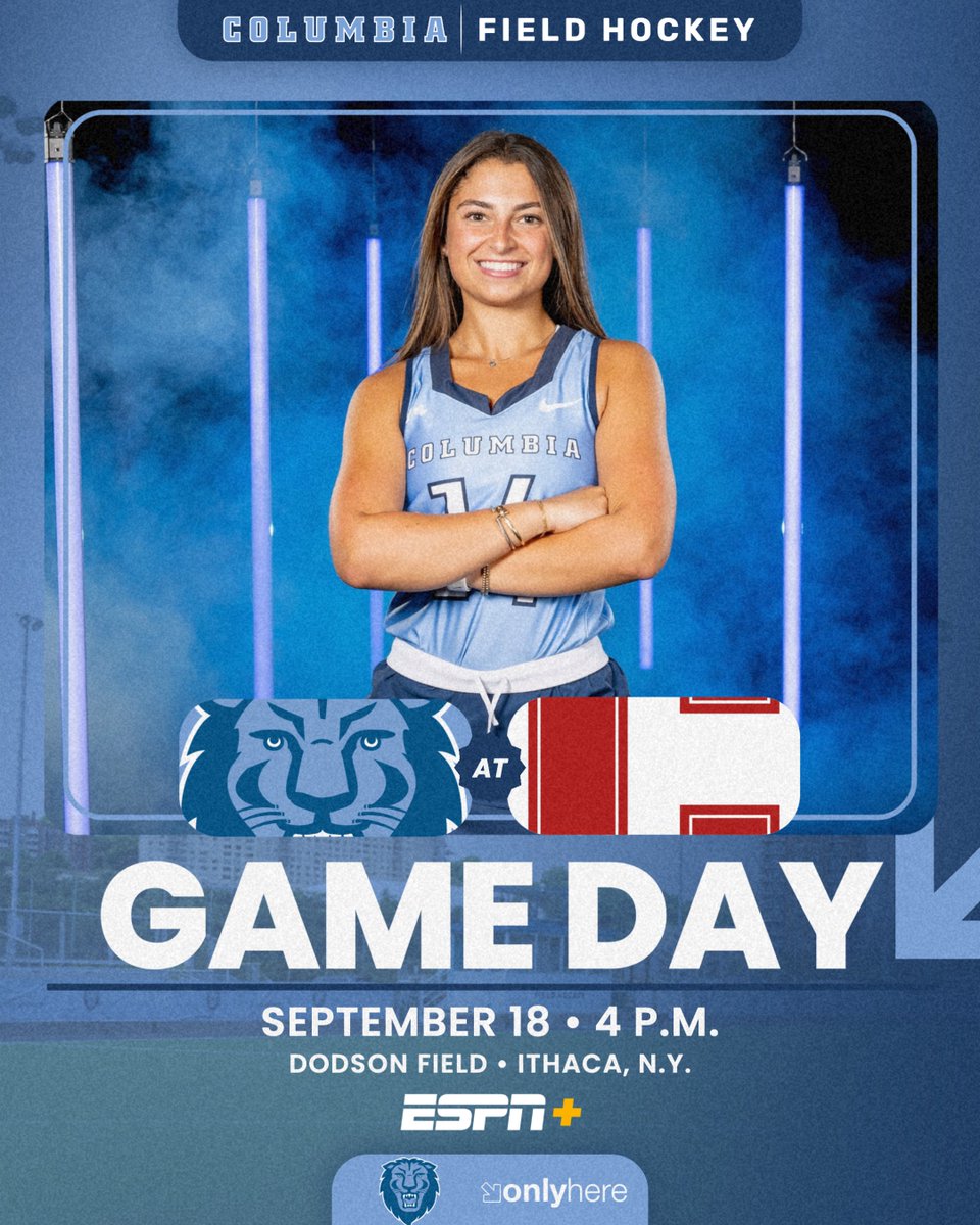 CULionsFH's tweet photo. Ivy League opener on the road! 🏑🌿

🆚 Cornell
🕓 4 p.m.
📍 Ithaca, N.Y.
📊 https://t.co/R9rGOp3Ypt
📺 @ESPNPlus
🖥️ https://t.co/bXarWVUycr

#RoarLionRoar🦁 // #OnlyHere🗽 https://t.co/kFfpgHtpeA
