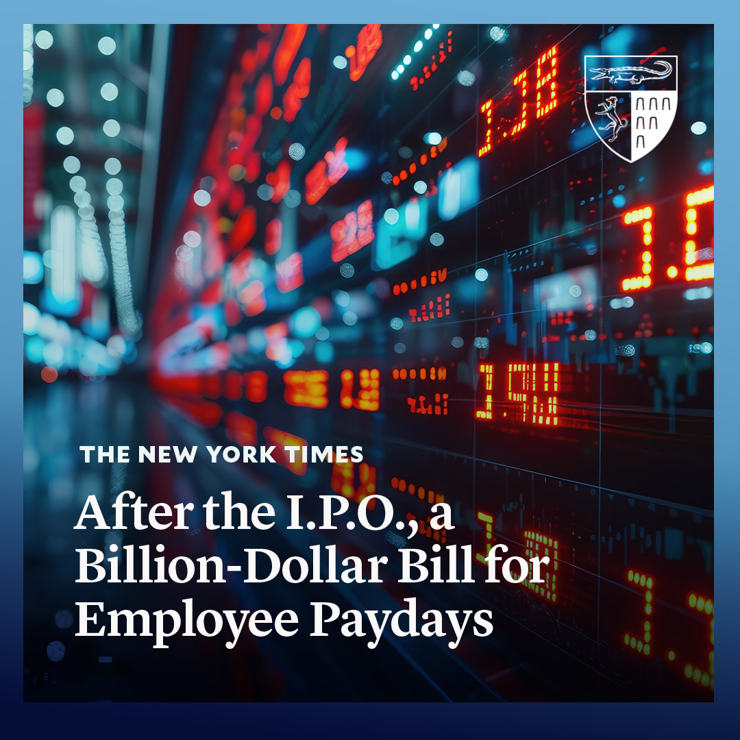 YaleLawSch's tweet photo. Clinical Professor Sven Riethmueller has a new paper that argues that companies exploit accounting rules around stock-based compensation to make their financials look better before going public. 

@nytimes reports.
https://t.co/tEzd8fgcIJ https://t.co/GVMW3kgJFa