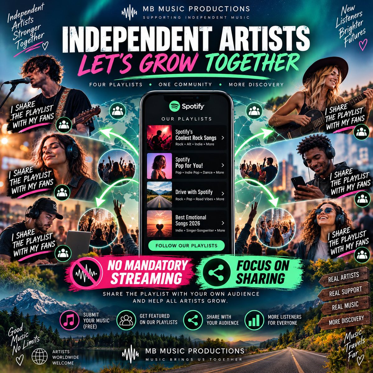 MBSilver21's tweet photo. Are you tired of playlist communities where you have to stream every day just to keep your song on a playlist?

We’re doing things differently.
Follow: https://t.co/DhO8z3UxVa

🎧 NO MANDATORY STREAMING – FOCUS ON SHARING https://t.co/0AJDGSqDFi