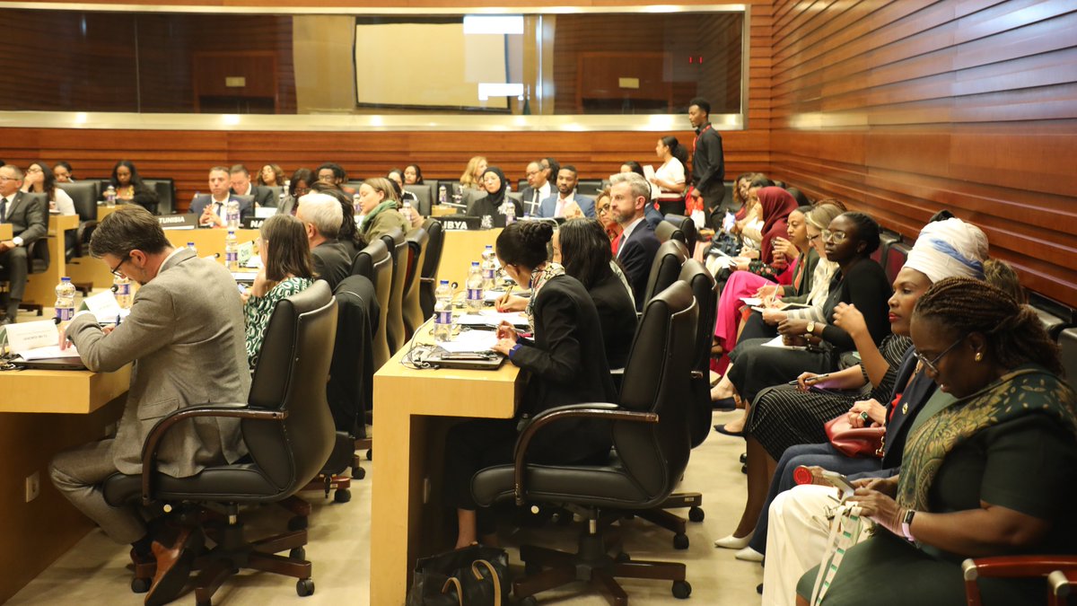 AUC_PAPS's tweet photo. 📢 From Commitment to Delivery: Advancing Women, Peace and Security through Collective Action

The @_AfricanUnion, through the Office of the Special Envoy on Women, Peace and Security (@AUC_OSEWPS), has launched its Strategic Plan 2026–2028 today at the AU HQ, #AddisAbaba, 🇪🇹, setting a new framework for advancing women’s meaningful participation in peace and security across Africa.

The Plan seeks to bridge the persistent “conversion gap” between commitments and action, positioning OSE-WPS as a convener, coordinator and catalyst for continental action.

#WPS
@_AfricanUnion @AUC_OSEWPS @AU_WGYD 
@FemWiseAfrica @UNOAU_ @unwomenAU 
@FCDOGovUK @UNITAR @NorwayAU @Denmark_Addis @IrlEmbEthiopia @JapanMissionAU