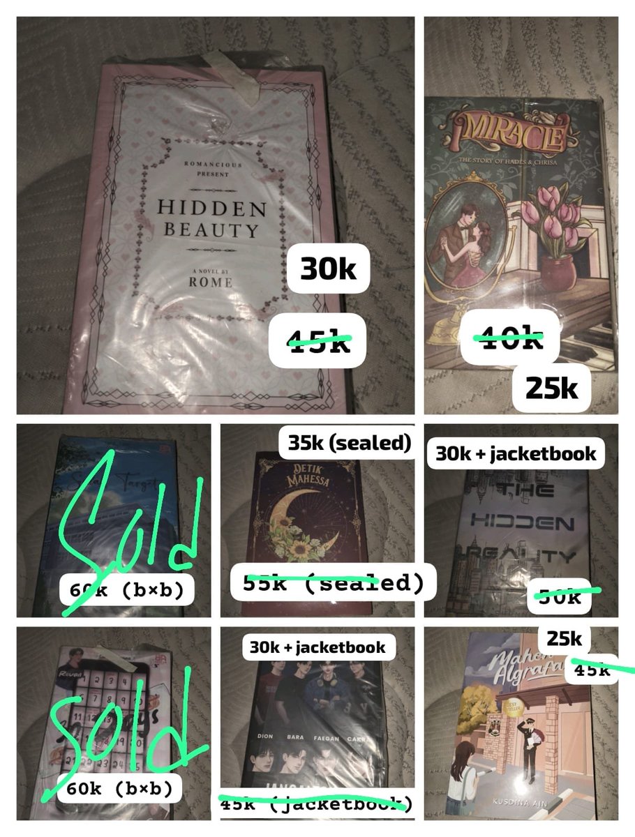 kykio_4u's tweet photo. #wts novel preloved harga banting

Wajib splitpay
Blm incl adm
Bisa co Oren
No dp! Lngsng pay

#hiddenreality #hiddenbeauty #detikmahesa #miracle #67hariterakhirsatya #zonauang #preloved https://t.co/t22CzGqYhz
