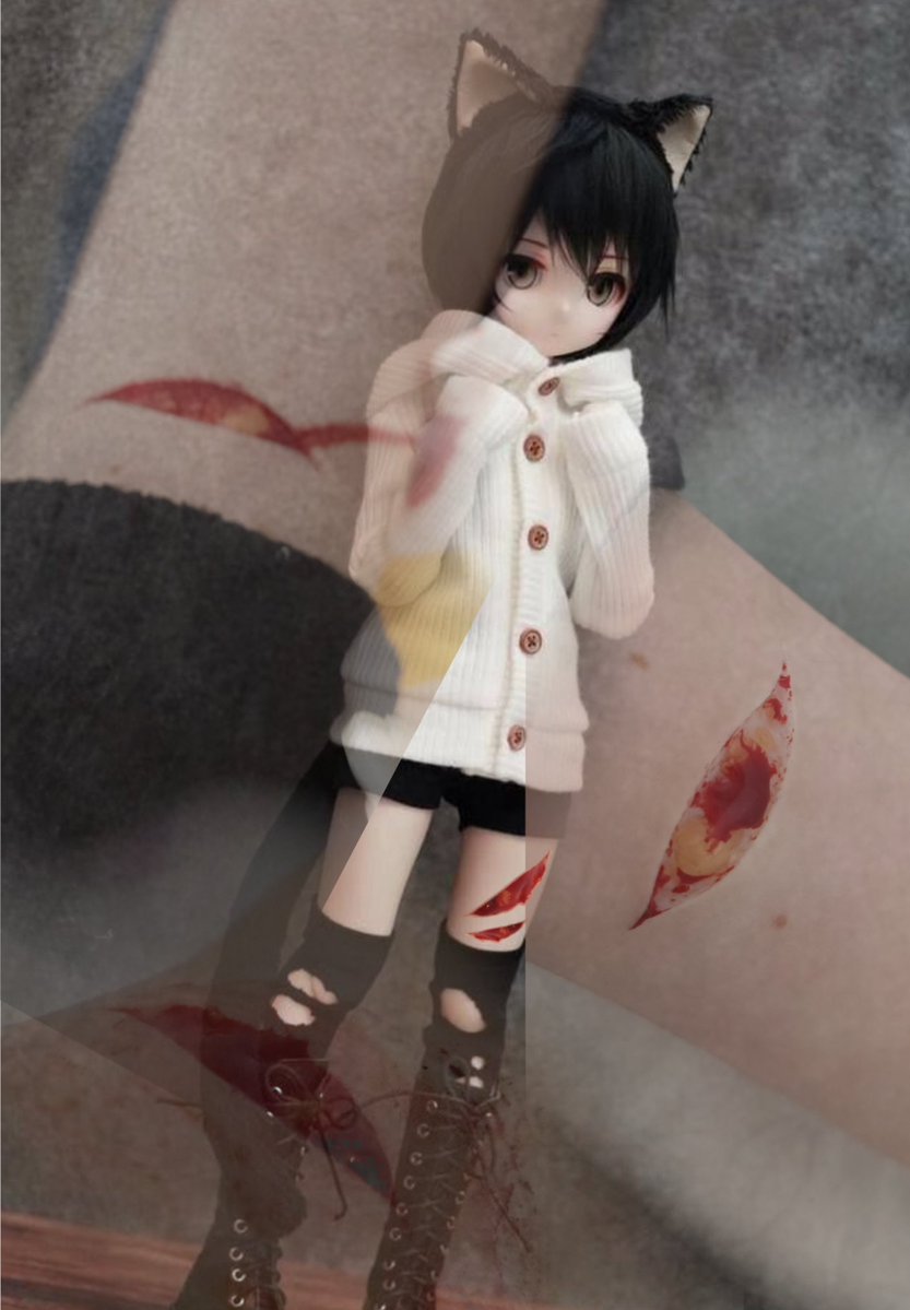 pukodollyy's tweet photo. Such a cute doll
.
.
#shedtwt #ouchietwt 
(all fake sfx makeup, generated by ai) https://t.co/3koHSREkIR