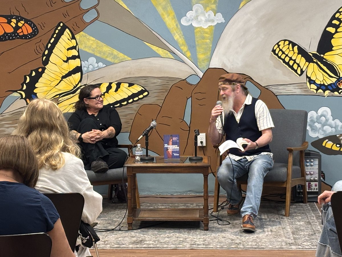 NolanHigdonCML's tweet photo. Had a blast with Marcy Sutherland, @MediaPhiled, Allison Butler, Mickey Huff, &amp; Mischa Geracoulis at the Ithaca Is Books Festival. 📚✨ #IthacaIsBooks #BookFestival #Ithaca @ProjectCensored @IthacaCollege @nytimesbooks @VersoBooks @CityLightsBooks @7Stories @mediaguardian @CNN https://t.co/JQVQruPUV2
