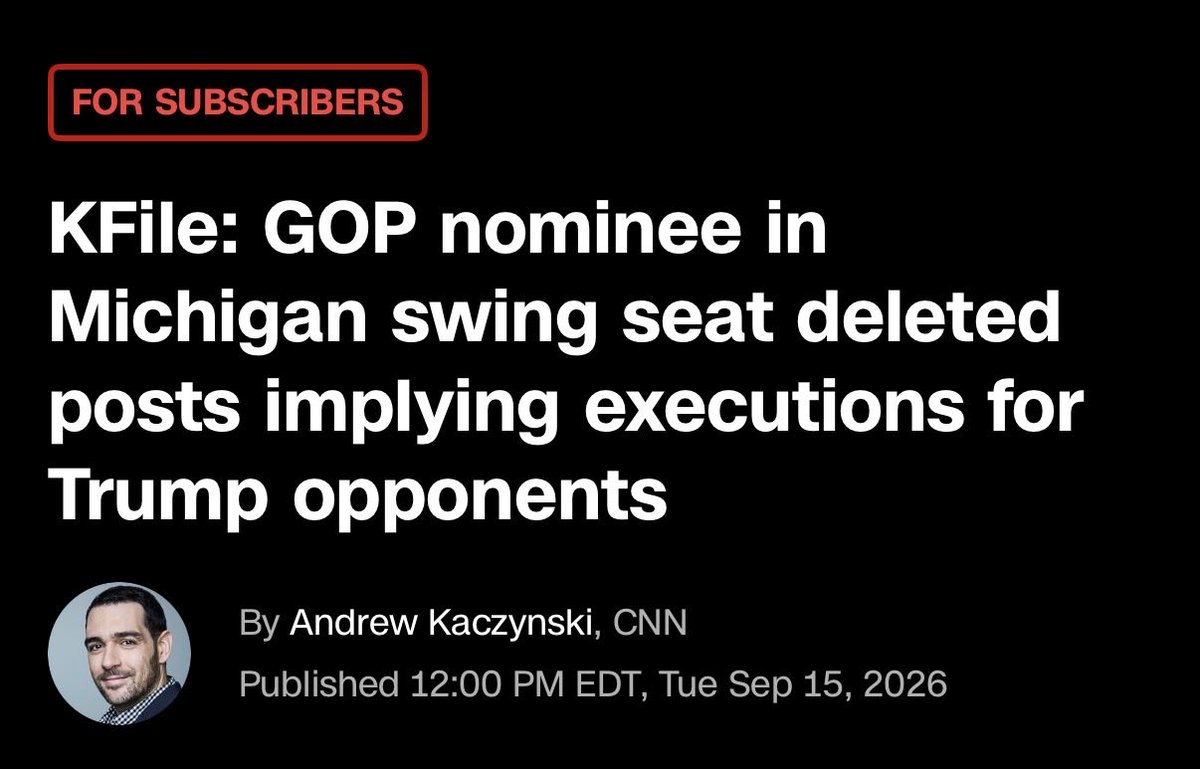 KFILE's tweet photo. NEW KFile: The GOP nominee in a key Michigan swing district deleted social media accounts he ran for his salsa busines that had years of inflammatory and far-right rhetoric, including a repost that suggested the possibility of the death penalty for Trump’s political opponents. https://t.co/uaoJVvzxaT