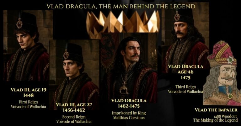 PatFurstenberg's tweet photo. Who was the real Vlad Dracula?

Follow his trail from Sighișoara and the Ottoman world to Târgoviște, Bucharest, Hungary and the battles that made his name feared.

https://t.co/9KL3vVb7Kd 

I’ve gathered my articles on his life, history and legend in one place.
#history 
#Im4Ro https://t.co/C1kPQhq6mg