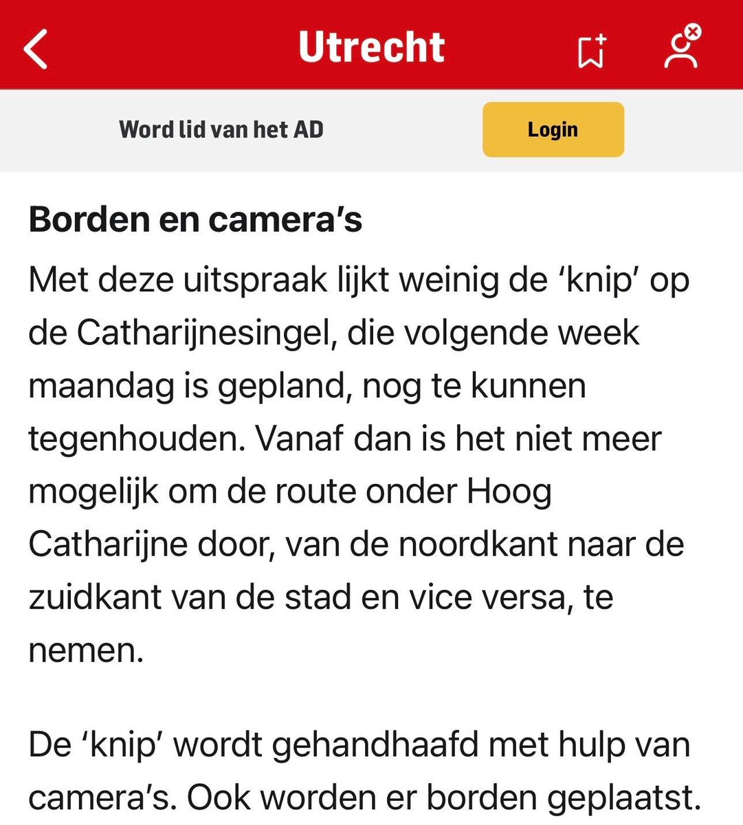 deSunShineBand's tweet photo. WEF-city Utrecht blijkt gék op camera’s. De modelstad voor de absolute controlemaatschappij blijkt het centrum van Utrecht, dat in ras tempo tot een 15 minute city wordt omgebouwd.
En uiteraard speelt de rechter het spelletje gewoon mee.

“Gemeente Utrecht krijgt gelijk van rechter: afsluiting Catharijnesingel voor doorgaand autoverkeer is toegestaan”

https://t.co/pov2btksAm