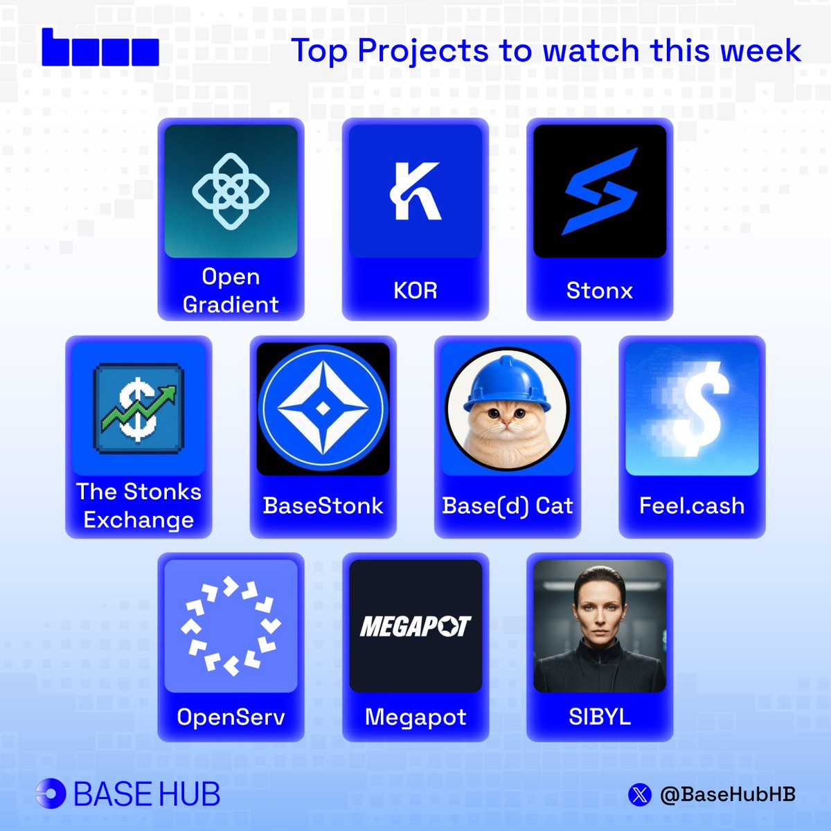 이번 주 주목할 만한 주요 Base 프로젝트 대표 이미지
