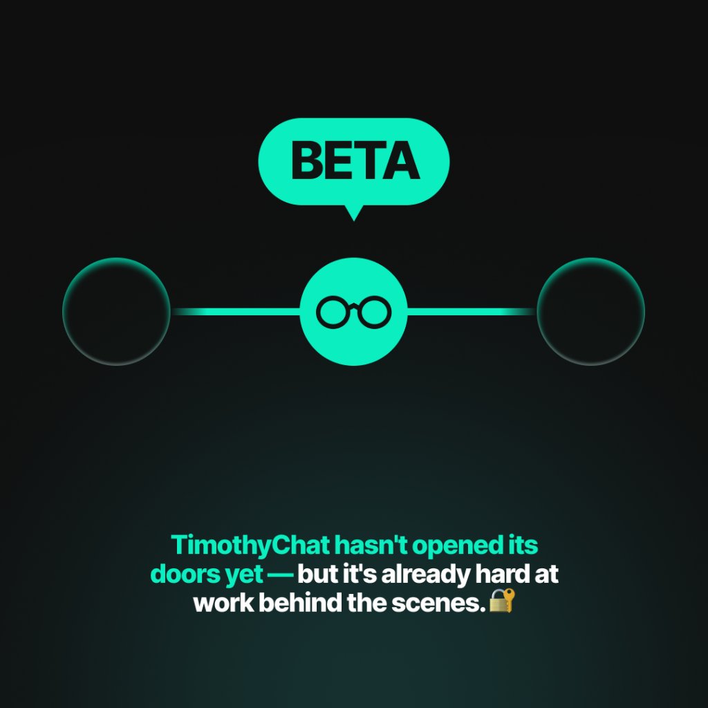 MosaicGalaxy's tweet photo. TimothyChat hasn’t opened its doors yet… 

…but it’s already hard at work behind the scenes. 🔐

📖Read the full article:

https://t.co/wx7j4YyXfN

#TimothyChat #AI #DataPrivacy https://t.co/oCxjnTjxnv
