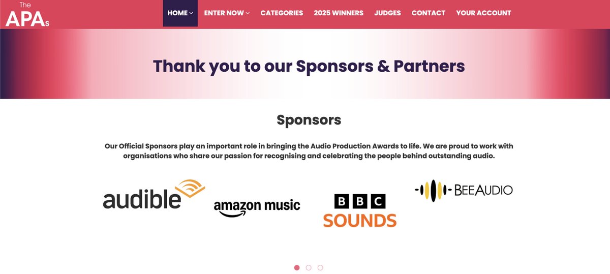 BeeAudio's tweet photo. We're excited to be a sponsor of this year's Audio Production Awards from @WeAreAudioUK, recognizing &amp; celebrate outstanding achievements in the podcast and audio industry! 🎧🎉 Entry deadline is tomorrow - don't miss your chance to showcase your work! ⬇️
https://t.co/eztKvhi6No https://t.co/830UC0WGbY