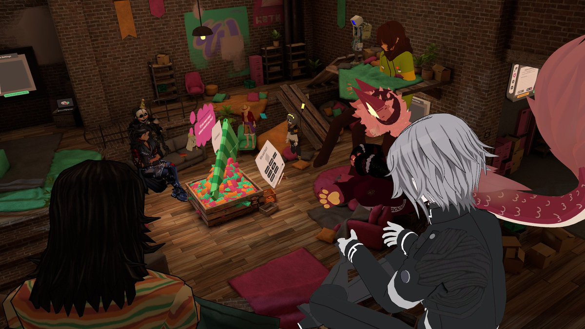 SwifttStudios's tweet photo. Another wonderful time in vrchat! Hanging out and mini games! Absolutely adore the G/T community! As yall are so amazing! We are growing slowly each day!

Hoping to see more of yall! 

#Sizetwitter #gianttiny #Sizevrchat #sfwgt #sanctuaryofmuffins #sizeserver #giantess https://t.co/3N4slewEYg