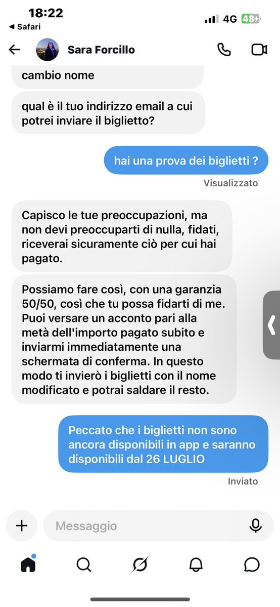 sunxsunflower1's tweet photo. Attenti a questa persona, vuole palesemente truffare e scrive sotto ogni post di persone che cercano i biglietti per Harry🤮🤮🤮🤮 #harrystyles https://t.co/8PfEZgWs9N