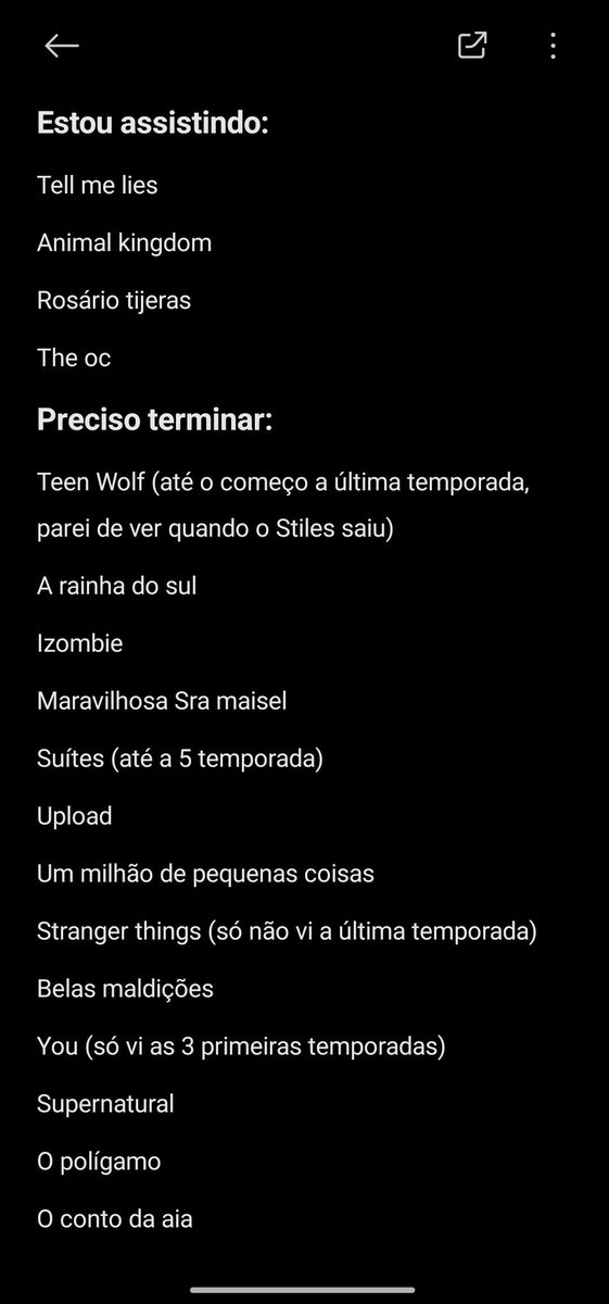 Rachelluzz's tweet photo. @annaabeth9 Fiz até uma lista pra tentar me organizar kkkkkkkkkk https://t.co/fgOIlEdKeF