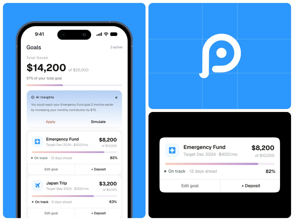 uixsattar's tweet photo. Finance App UI/UX - Financial Goals &amp; Design System

#ProductDesign #UIDesign #Fintech #appdesign https://t.co/z5X6KcSSgv